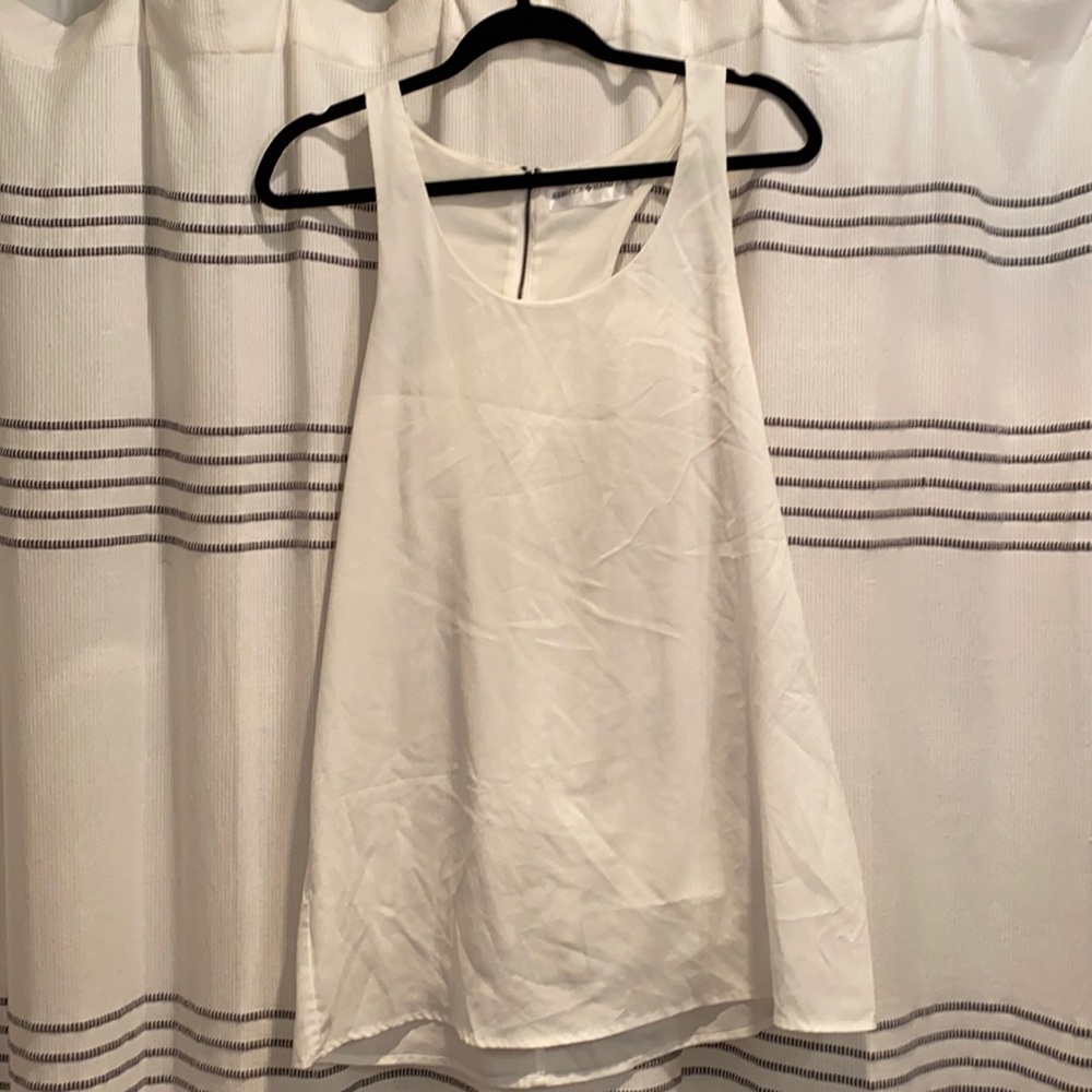 Simple white dress. Back zipper